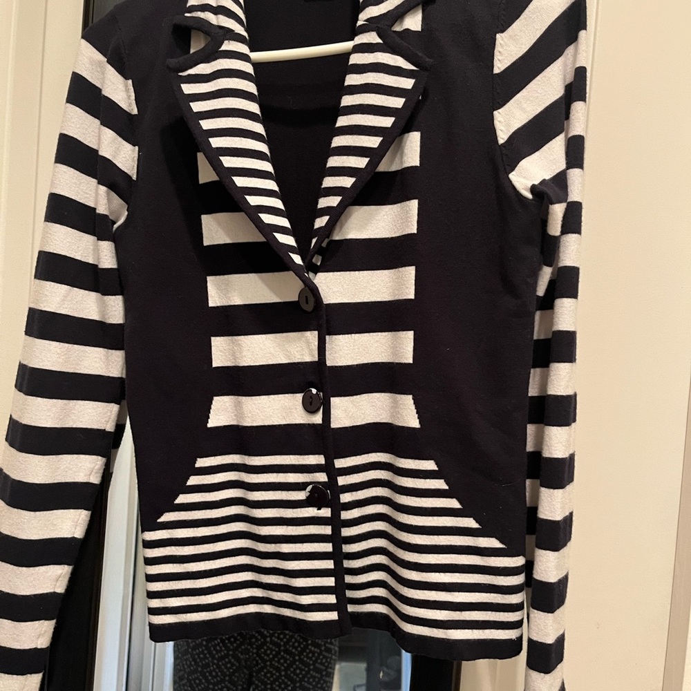 Striped blazer/sweater